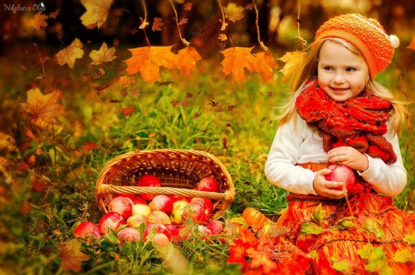 Осенняя фотосессия детей