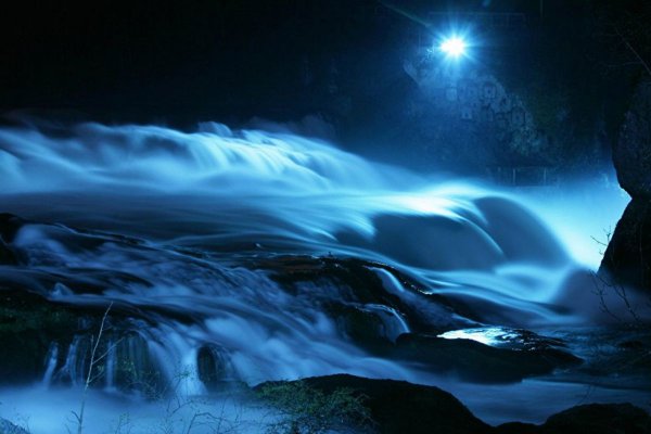 Night Waterfall