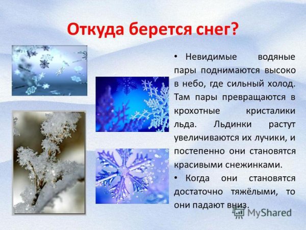 Откуда берется снег