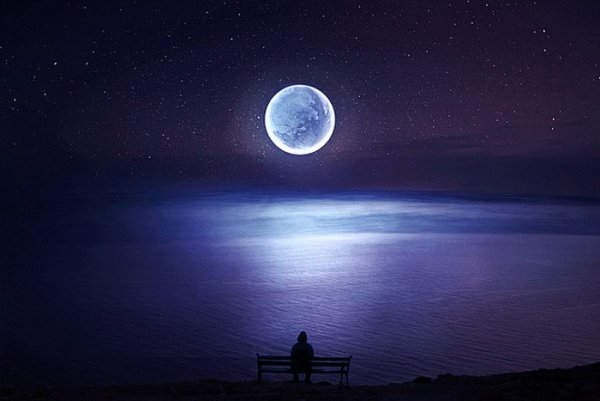 Луна ночь звезды одиночество
