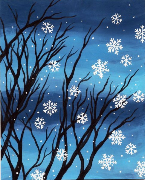 Рисование зима