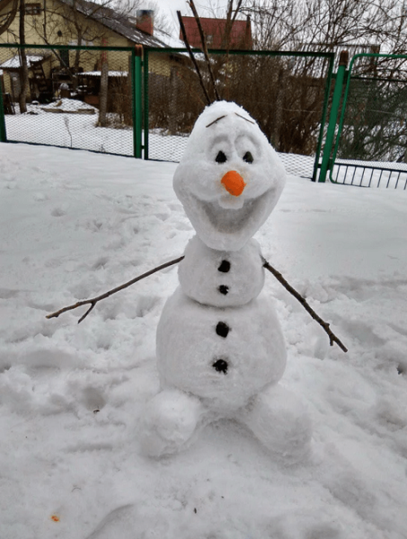 Оригинальный Снеговик