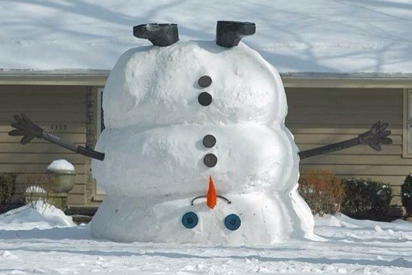 Оригинальный Снеговик