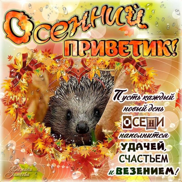 Хорошего осеннего дня