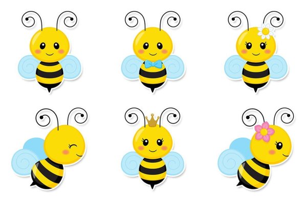 Пчелки для печати