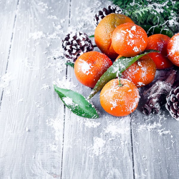 Новогодний мандарин.