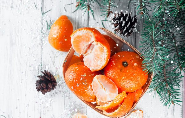 Новогодний мандарин.