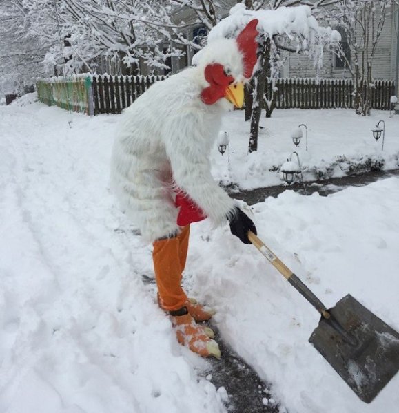 Уборка снега юмор