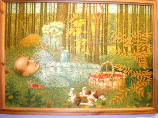 Н.М.рубцов в осеннем лесу