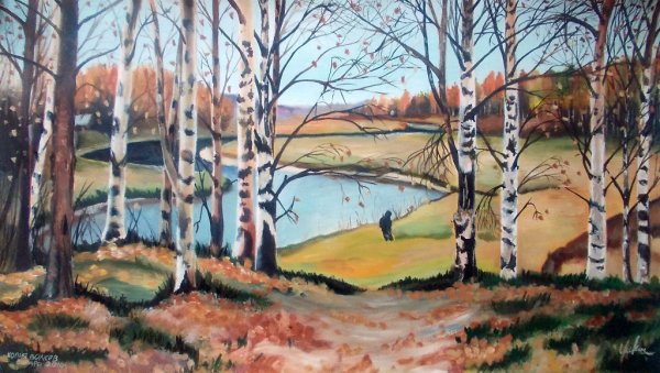 Октябрь картина е.е Волкова