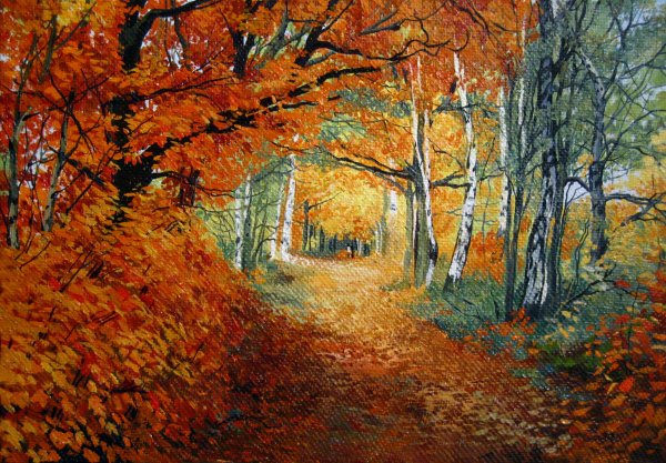 Листопад живопись