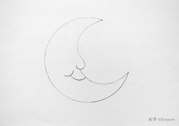 Месяц рисунок