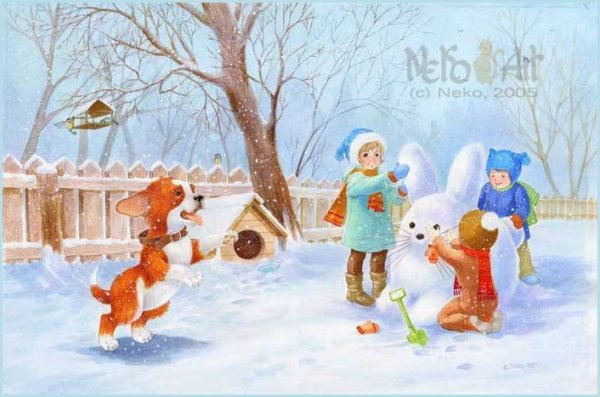 Зима картинки для детей