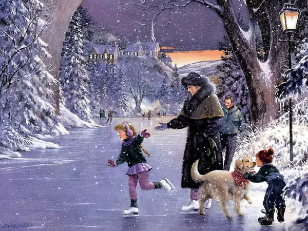 Дуглас Росс Лэрд на коньках