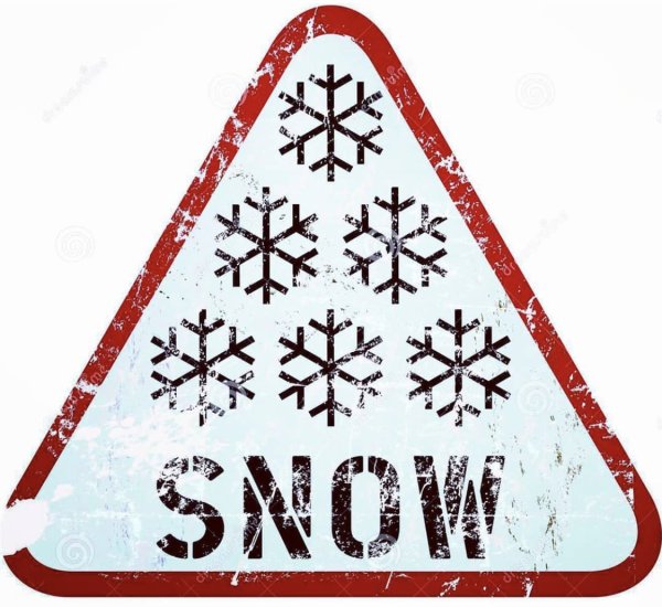 Дорожный знак уборка снега