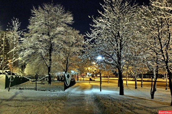 Зимний вечер в городе