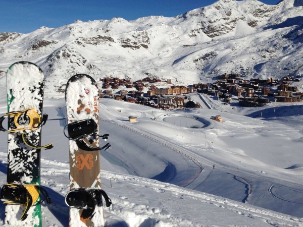 Горы зима сноуборд