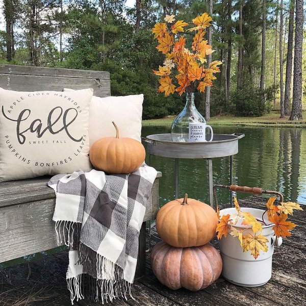 Осенние декорации для кофе