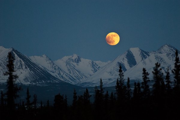 Лунная ночь в горах