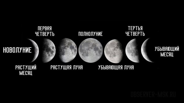Стадии Луны