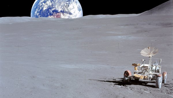 Поверхность Луны Луноход