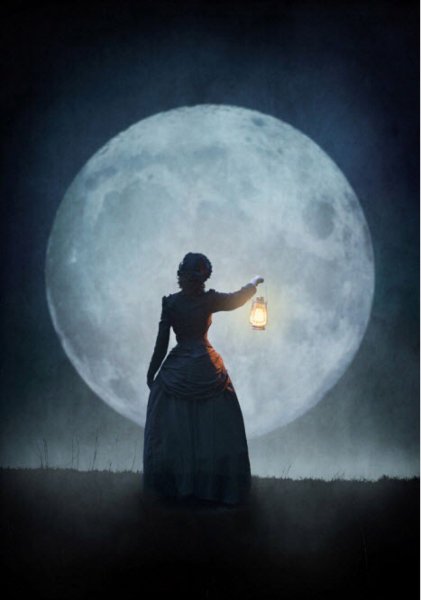 Полная Луна девушка