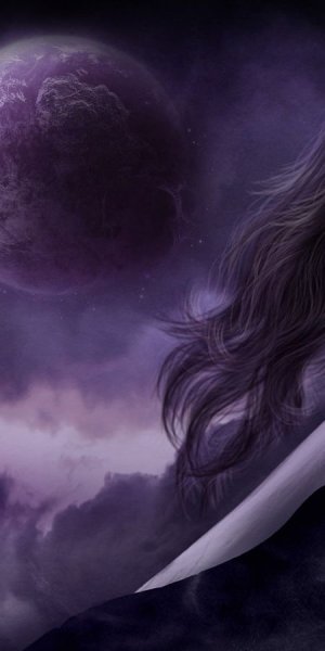 Девушка Луна фэнтези