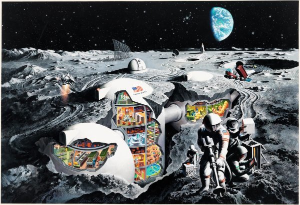 Жизнь на Луне в будущем