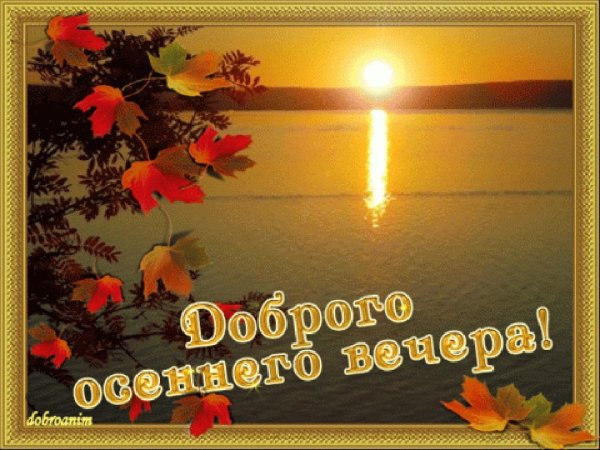 Дгброгт осенекго вечера