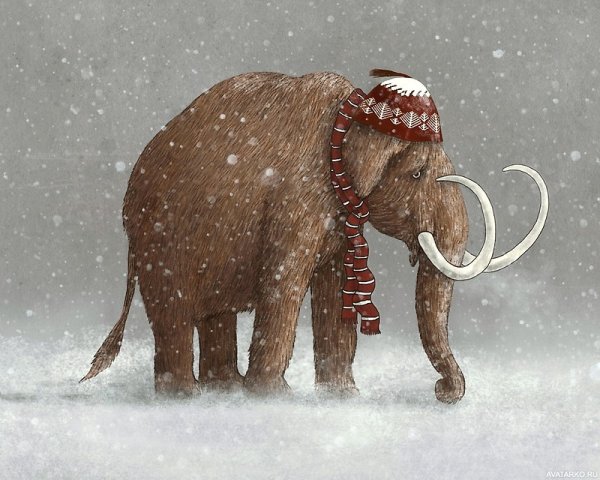 Мамонт зимой