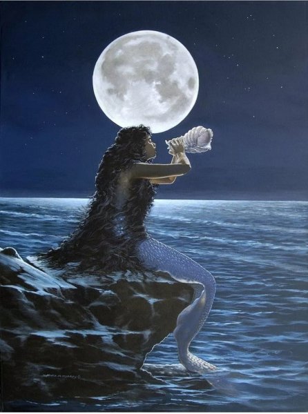 Море Луна девушка