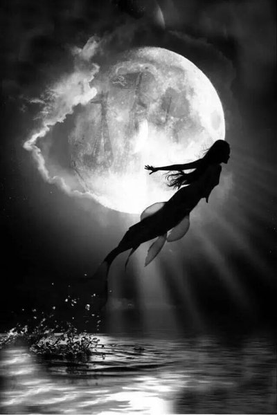 Русалка ночью