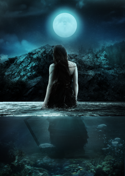 Море Луна девушка