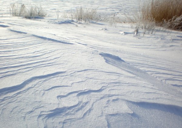 Корка льда на снегу
