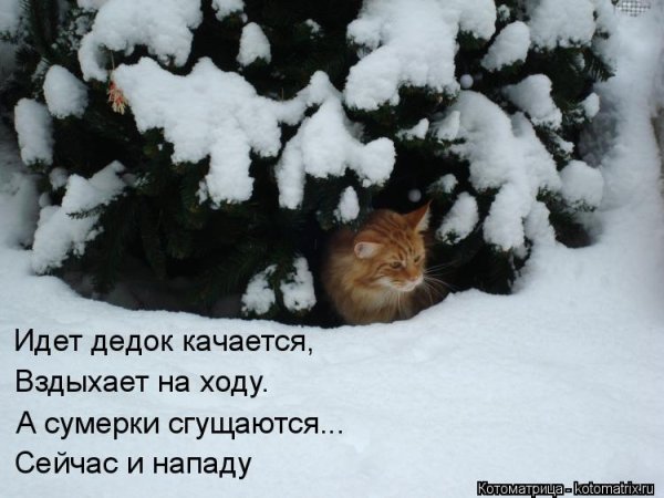 Открытка снега навалило