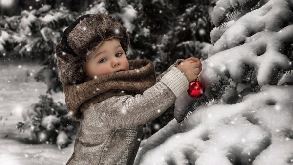 Зимняя фотосессия для мальчика