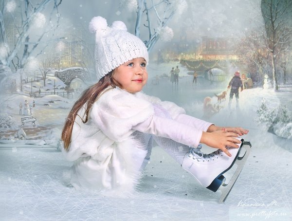 Девочка на коньках