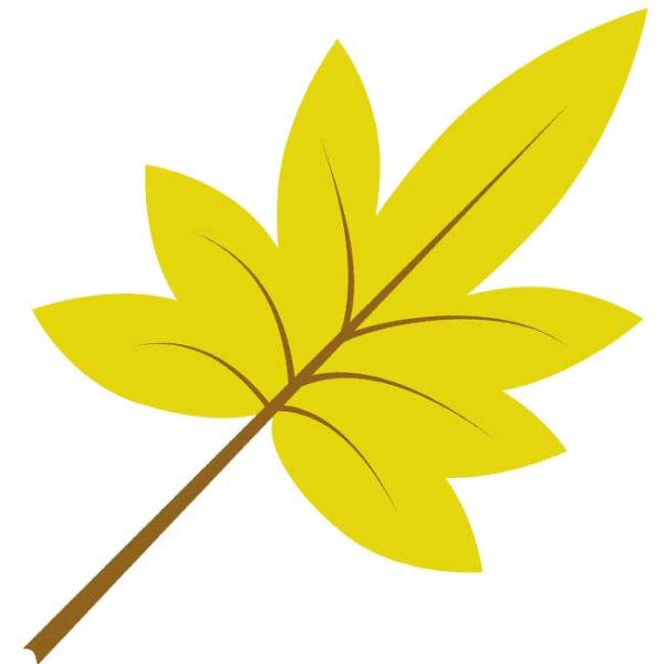 Листья трафарет для вырезания цветные