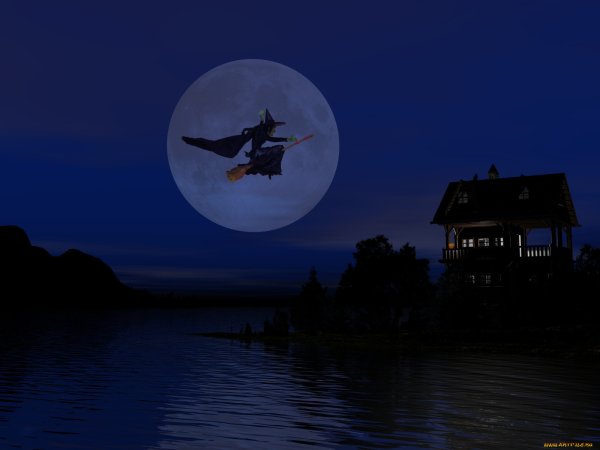 Полнолуние и ведьма