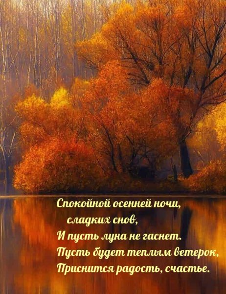 Спокойной ночи осень