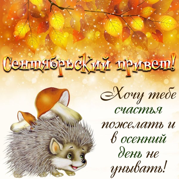 С добрым утром осенним с пожеланиями