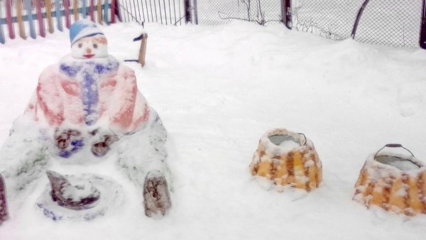 Снежные постройки по щучьему велению