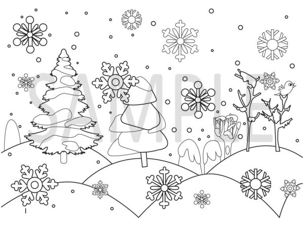 Снегопад раскраска