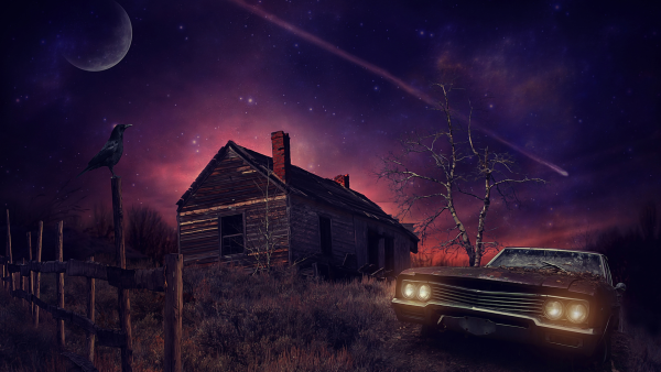 Ночь в деревне