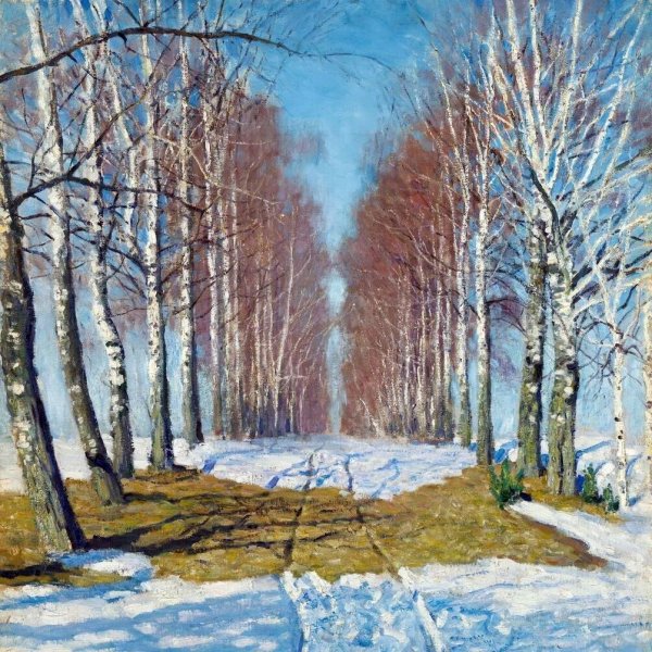 Грабарь Березовая аллея картина