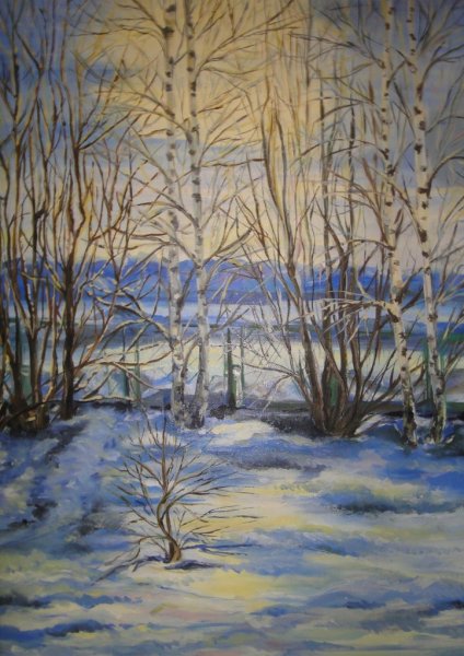 Иллюстрация к стихотворению Ахматовой перед весной бывают дни такие