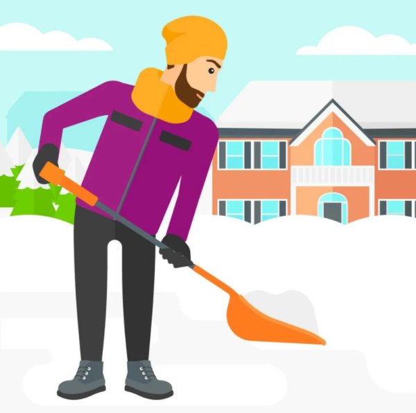 Для уборки снега дворника