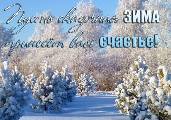 Чудесной зимы