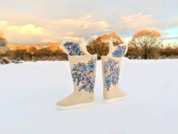 Красивые валенки