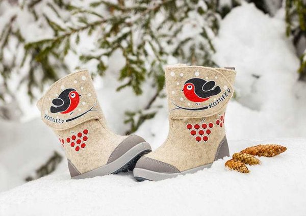 Заснеженные валенки